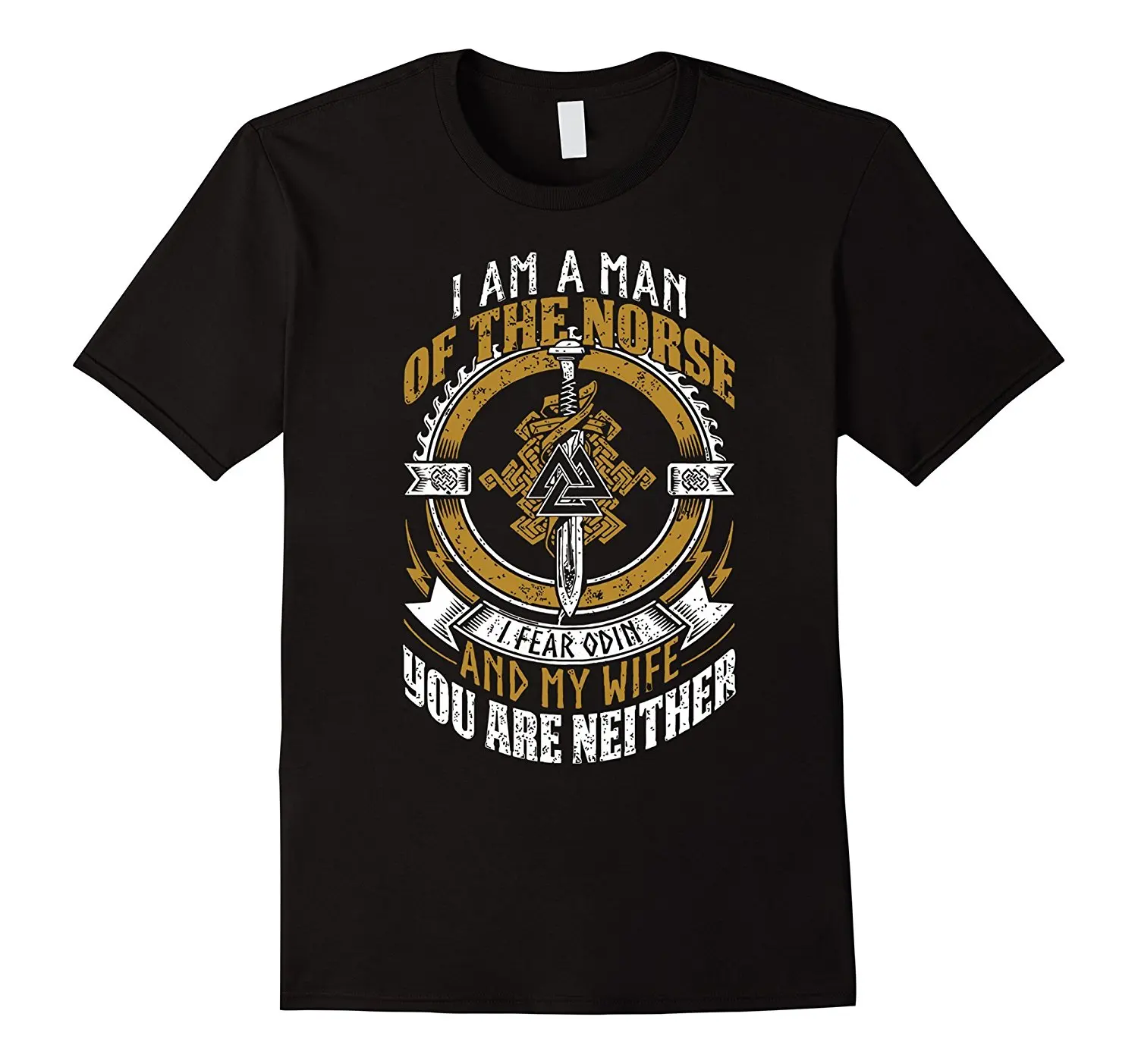 Free Shipping Funny Casual Tees I'm A Man of The Norse I Fear Odin and My Wife - Viking T-Shirt 100 % Cotton T-Shirt for Men
Free Shipping Funny Casual Tees I'm A Man of The Norse I Fear Odin and My Wife - Viking T-Shirt 100 % Cotton T-Shirt for Men
