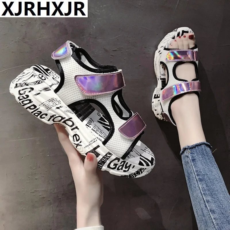XJRHXJR 2019 Summer New Thick-soled Platform Sandals Korean Version of the wild casual 5.5 high-heeled sandals beach Shoes
XJRHXJR 2019 Summer New Thick-soled Platform Sandals Korean Version of the wild casual 5.5 high-heeled sandals beach Shoes