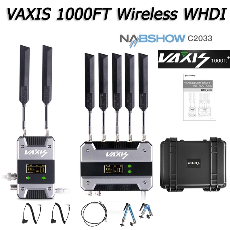 VAXIS STORM 1000FT+ Wireless WHDI Video Transmission System for RED FS7 DSLR Camera HDMI & SDI Professional Broadcast
VAXIS STORM 1000FT+ Wireless WHDI Video Transmission System for RED FS7 DSLR Camera HDMI & SDI Professional Broadcast