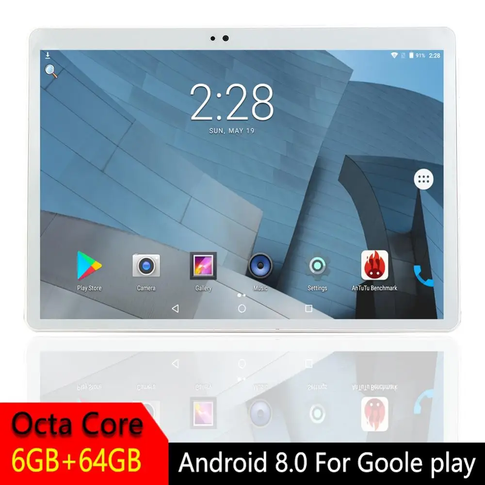 Metal Tablet 10 inch IPS Octa Core 3G 4G LTE Android 8.0 For Google Play Dual SIM Bluetooth GPS Tablet RAM 6GB ROM 64GB or 128GB
Metal Tablet 10 inch IPS Octa Core 3G 4G LTE Android 8.0 For Google Play Dual SIM Bluetooth GPS Tablet RAM 6GB ROM 64GB or 128GB
