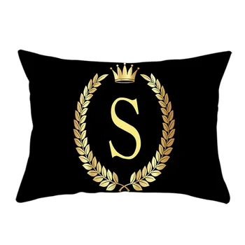 S to Z Letters Black Rectangular Crown Pillow Case Soft Peach Velvet Decorative Pillowcase for Home Textile
S to Z Letters Black Rectangular Crown Pillow Case Soft Peach Velvet Decorative Pillowcase for Home Textile