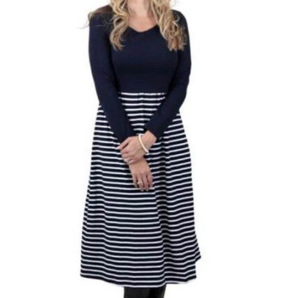 Plus Size Causal Women Long Sleeves Stripe Autumn Maternity Dresses 2019 Nursing Dresses Maternity Dress Pregnancy Clothes
Plus Size Causal Women Long Sleeves Stripe Autumn Maternity Dresses 2019 Nursing Dresses Maternity Dress Pregnancy Clothes