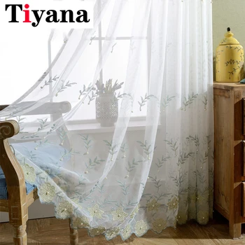 American Rustic Embroidery Pearl Window Screens Flower Curtains Tulle for Kitchen Luxury Gauze Curtain For Living Room P267D3
American Rustic Embroidery Pearl Window Screens Flower Curtains Tulle for Kitchen Luxury Gauze Curtain For Living Room P267D3