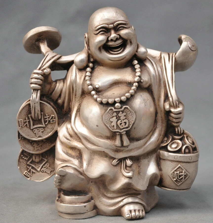 Details about 7" China Silver Bronze Happy Maitreya Buddha Get Rich Ingot Yuanbao Statue
Details about 7" China Silver Bronze Happy Maitreya Buddha Get Rich Ingot Yuanbao Statue