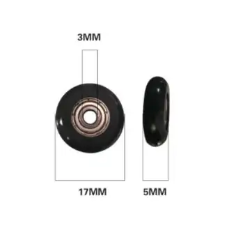 Funssor 10pcs 3*17*5mm wheel Plastic bearing pulley POM rolling use for medical equipment supporting machinery
Funssor 10pcs 3*17*5mm wheel Plastic bearing pulley POM rolling use for medical equipment supporting machinery