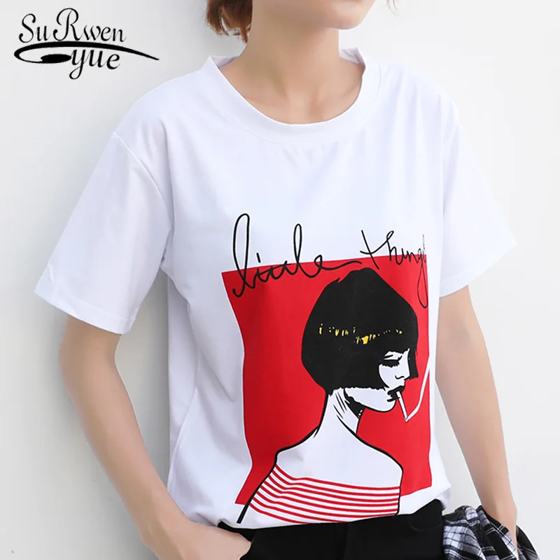 summer women shirts White T Shirt Female top camisetas verano mujer 2019 Short Sleeve t-shirt Women Printed tshirt women 4533 50
summer women shirts White T Shirt Female top camisetas verano mujer 2019 Short Sleeve t-shirt Women Printed tshirt women 4533 50