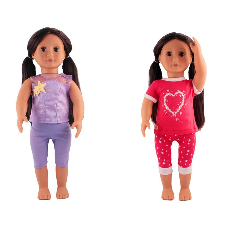 18 inch Girls dolls Clothes American Baby toys 2 Styles Casual sportswear suits accessories fit 43 cm baby doll
18 inch Girls dolls Clothes American Baby toys 2 Styles Casual sportswear suits accessories fit 43 cm baby doll