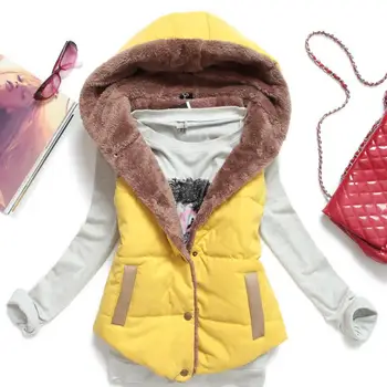 autumn winter plus size lamb wool women's vest winter new thermal down cotton with a hood vest women A935
autumn winter plus size lamb wool women's vest winter new thermal down cotton with a hood vest women A935