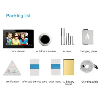 4.3 inch LCD Color Screen Digital Doorbell 120 Degree Door Eye Doorbell Electronic Peephole Door Camera Viewer
4.3 inch LCD Color Screen Digital Doorbell 120 Degree Door Eye Doorbell Electronic Peephole Door Camera Viewer