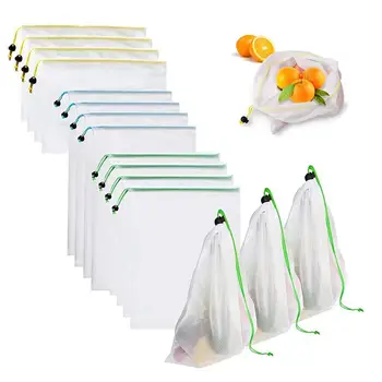 12Pcs Reusable Kitchen Storag Bags eco friendly Fruit Vegetable Storage Bag Kitchen Container Organizer Kitchen Storage Tools
12Pcs Reusable Kitchen Storag Bags eco friendly Fruit Vegetable Storage Bag Kitchen Container Organizer Kitchen Storage Tools