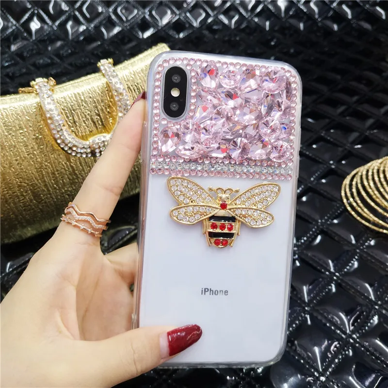 XINGDUO lovely bee phone case for Samsung S8 S9 S10 Plus Luxury Crystal diamond transparent back cover for M10 M20 M30 A70 A50
XINGDUO lovely bee phone case for Samsung S8 S9 S10 Plus Luxury Crystal diamond transparent back cover for M10 M20 M30 A70 A50