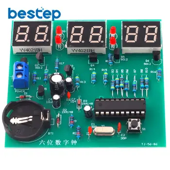 STC Six Digital Clock Kit Single Chip Microcomputer 6 Bit LED Clock Electronic Production
STC Six Digital Clock Kit Single Chip Microcomputer 6 Bit LED Clock Electronic Production
