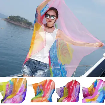 Women Casual Print Sunscreen Beach Scarf Casual, Yellow, Rose Red, Light Pink, Orange Red Chiffon Shawl
Women Casual Print Sunscreen Beach Scarf Casual, Yellow, Rose Red, Light Pink, Orange Red Chiffon Shawl