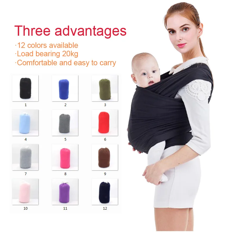 Baby Carrier Infant Backpack Baby Wrap Sling Newborn Hip Seat Breathable Waist Belt Load Bearing 20kg (2)