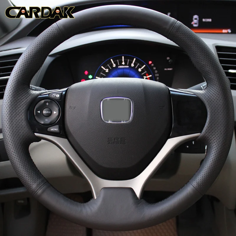 CARDAK Black Artificial Leather Car Steering Wheel Cover for Honda Civic Civic 9 2012 2013 2014 2015
CARDAK Black Artificial Leather Car Steering Wheel Cover for Honda Civic Civic 9 2012 2013 2014 2015