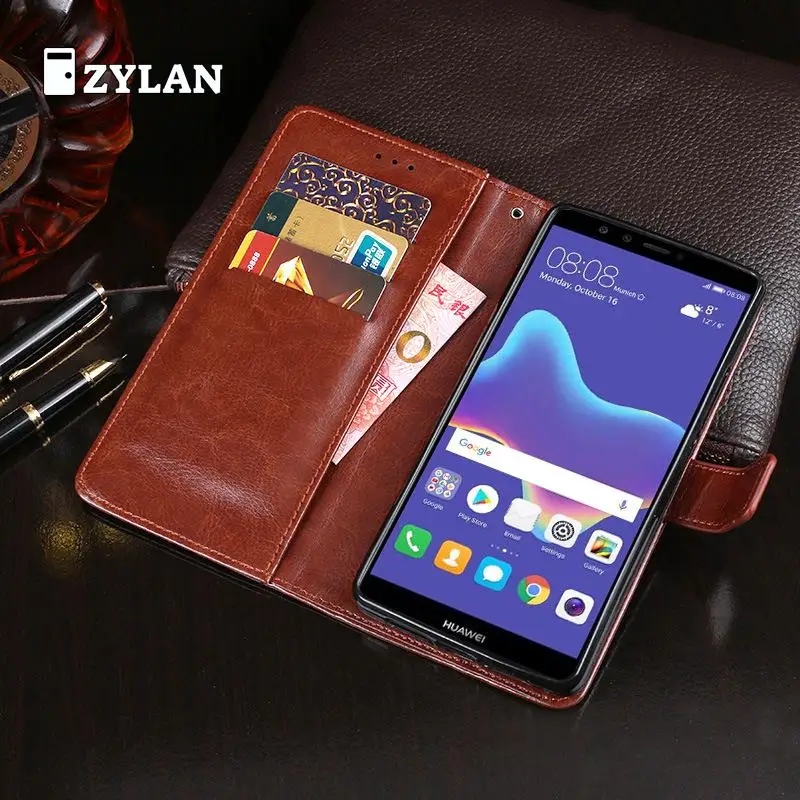 ZYLAN Luxury Black Brown Flip Cover For Huawei Y9 2018 Leather Case For Huawei Y 9 2018 Enjoy 8 Plus 5.93" Phone Case + Gift
ZYLAN Luxury Black Brown Flip Cover For Huawei Y9 2018 Leather Case For Huawei Y 9 2018 Enjoy 8 Plus 5.93" Phone Case + Gift