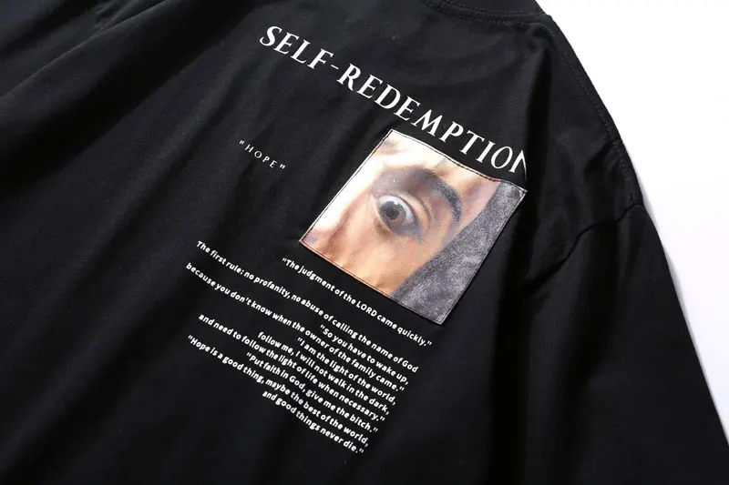 Self Redemption Patchwork Printed T-Shirt 5