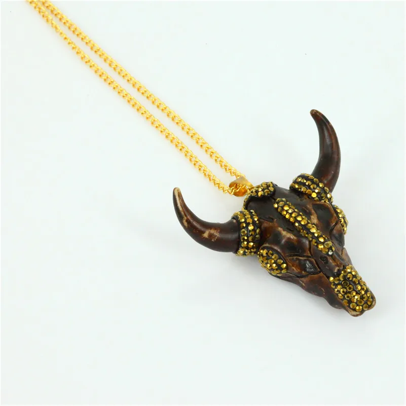 Fashion Jewelry Stone Pendant Necklace Goat Ox Skull Heads Horn Pendant Necklaces for Men
Fashion Jewelry Stone Pendant Necklace Goat Ox Skull Heads Horn Pendant Necklaces for Men