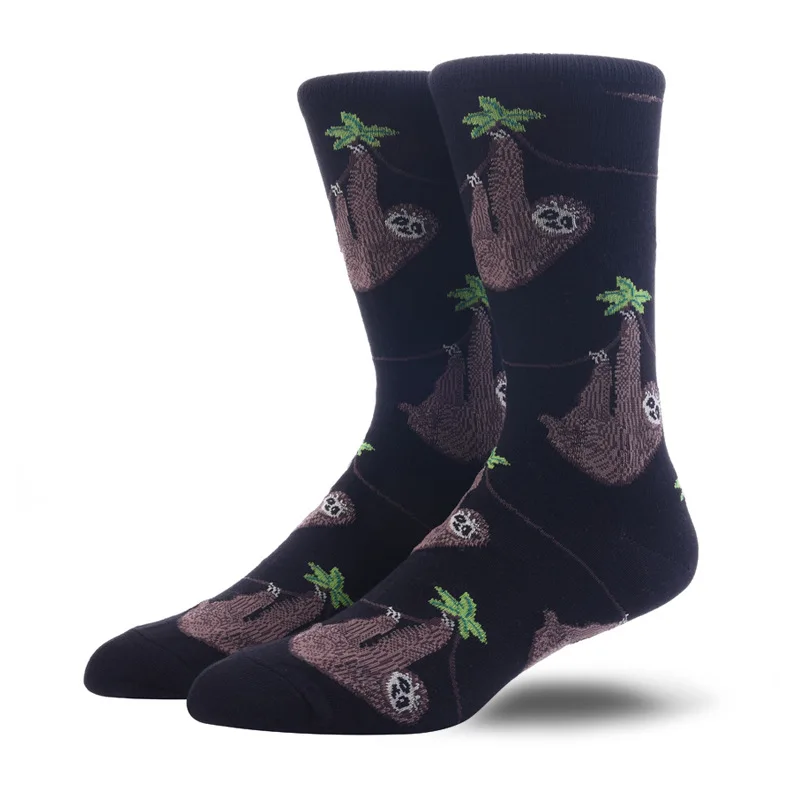 Novelty Men Sloth Animal Cartoon Cotton Socks Winter Funny Cool Black Crew Socks For Gift
Novelty Men Sloth Animal Cartoon Cotton Socks Winter Funny Cool Black Crew Socks For Gift