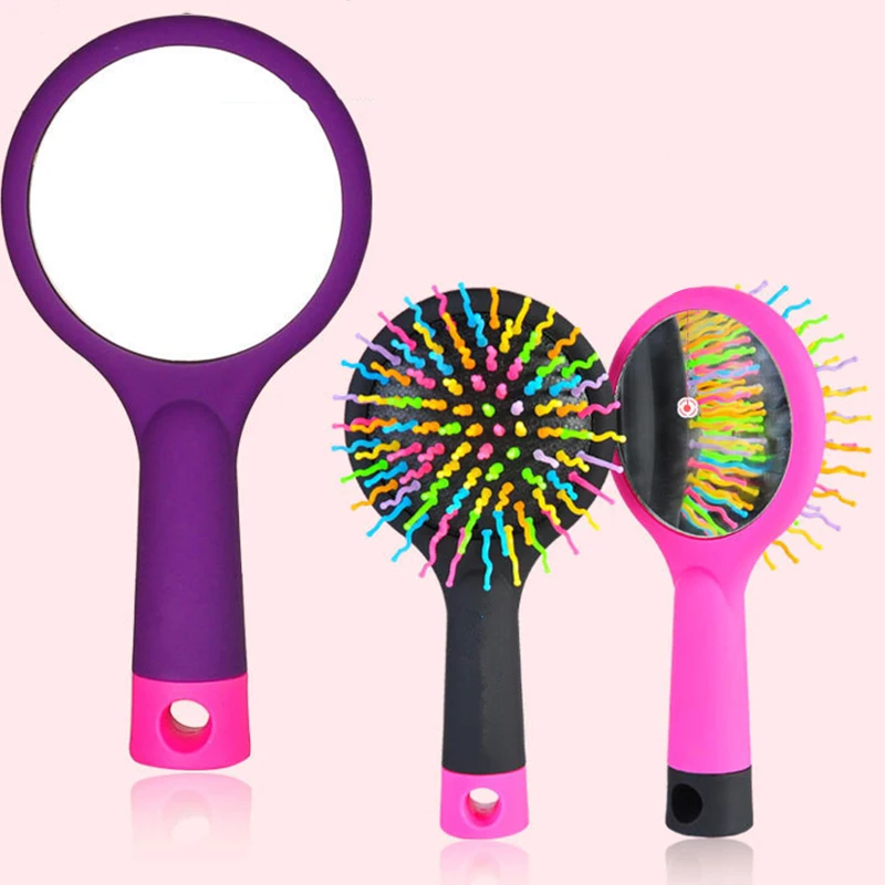 3 Color Magic Anti-static Hair Comb Brush Rainbow Volume Styling Tools Anti Tangle Head Massager Hairbrush with Mirror
3 Color Magic Anti-static Hair Comb Brush Rainbow Volume Styling Tools Anti Tangle Head Massager Hairbrush with Mirror