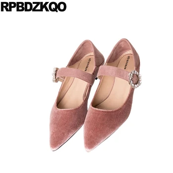 Chinese Mules Pink Pointed Toe Dress Mary Jane Crystal Flats Navy Blue Wedding Ballet Shoes Velvet Women Rhinestone Slippers 
Chinese Mules Pink Pointed Toe Dress Mary Jane Crystal Flats Navy Blue Wedding Ballet Shoes Velvet Women Rhinestone Slippers