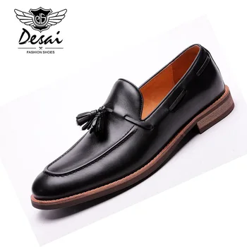 DESAI 2019 Mens Street Fashion Tassel Loafers Genuine Leather Formal Shoes Party Wedding Men Business Dress Casual Footwear
DESAI 2019 Mens Street Fashion Tassel Loafers Genuine Leather Formal Shoes Party Wedding Men Business Dress Casual Footwear