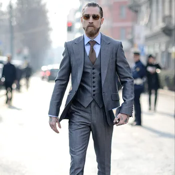 2019 latest pant coat designs grey men suits for business wedding smart casual slim fit costume formal male tuxedos 3 pieces
2019 latest pant coat designs grey men suits for business wedding smart casual slim fit costume formal male tuxedos 3 pieces