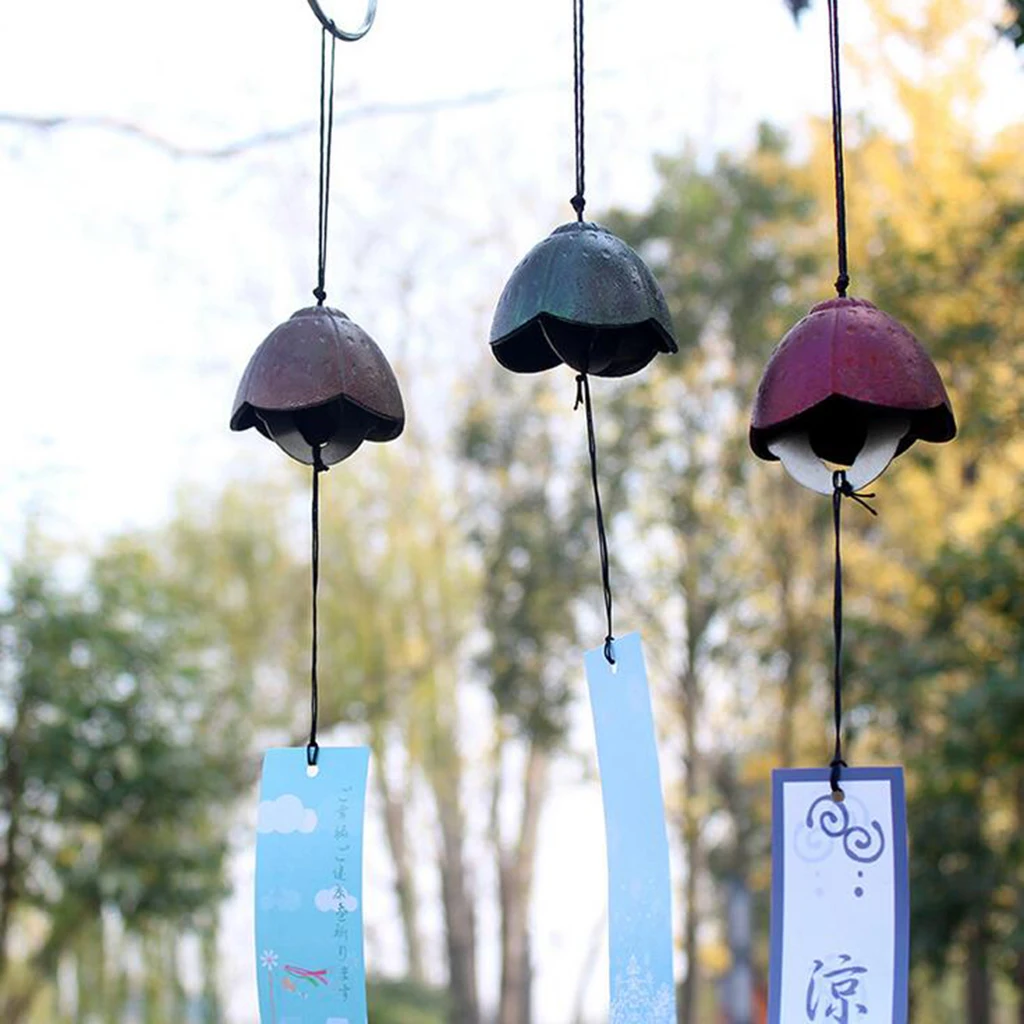 Traditional Japanese Iwachu Cast Iron Bell Wind Chimes Patio Decoration Traditional Japanese Iwachu Cast Iron Bell Wind Chimes Patio Decoration