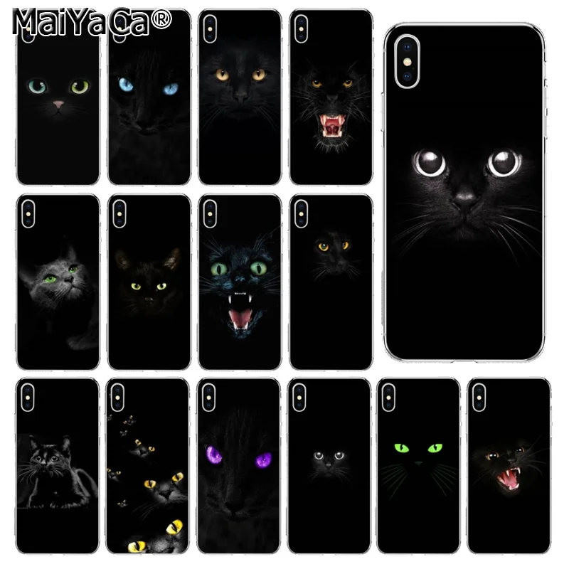 MaiYaCa Black Cat Staring Eye Popular Custom TPU Phone Cover for Apple iPhone 5 5S 6 6S 7 8 Plus X XS MAX SE XR Mobile Cover
MaiYaCa Black Cat Staring Eye Popular Custom TPU Phone Cover for Apple iPhone 5 5S 6 6S 7 8 Plus X XS MAX SE XR Mobile Cover