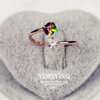 New fashion gift color gold rose gold ring open shape design color female female wedding ring
New fashion gift color gold rose gold ring open shape design color female female wedding ring