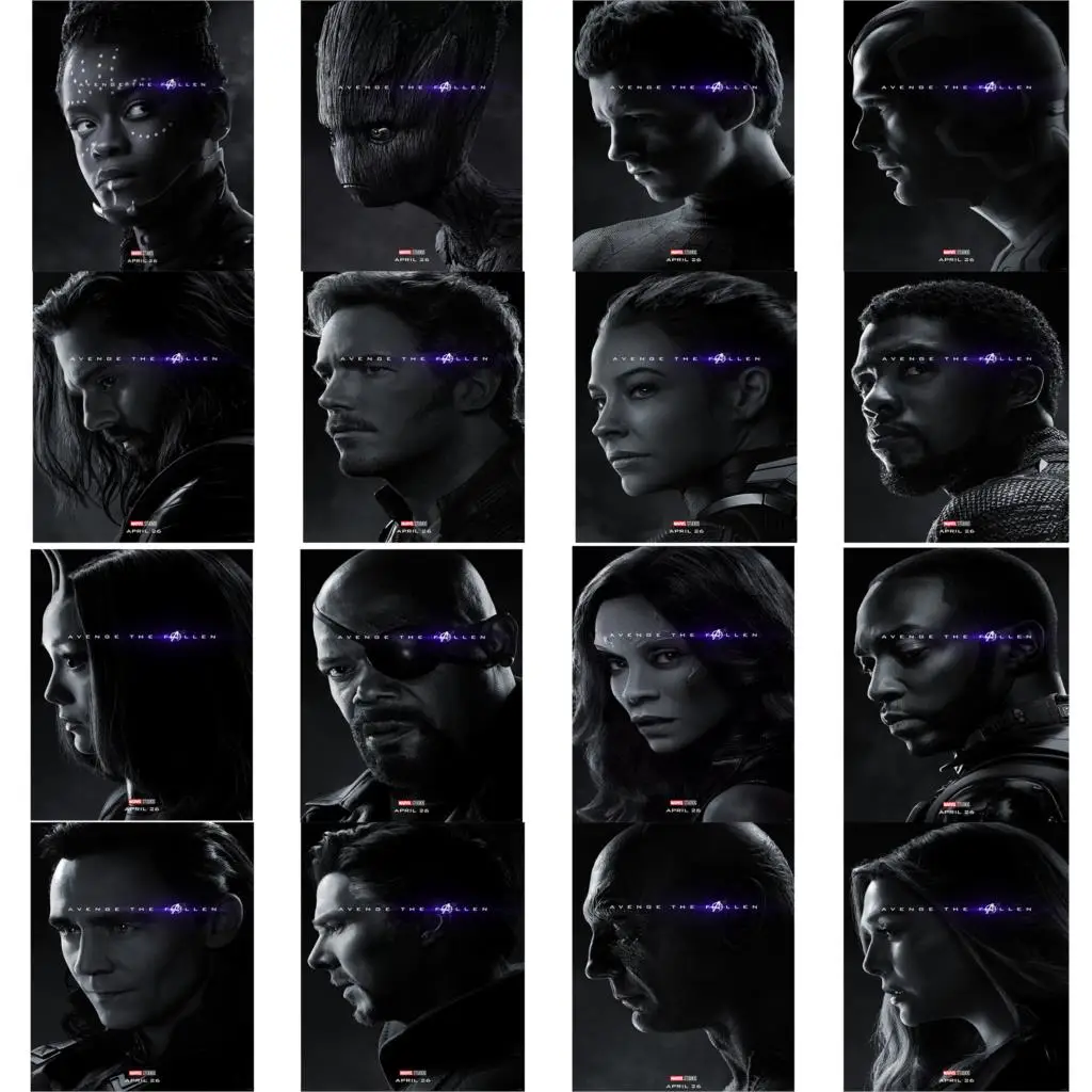 Avengers Endgame 32 Character Posters Part 1 Clear Image Glossy Paper Decoration for Home
Avengers Endgame 32 Character Posters Part 1 Clear Image Glossy Paper Decoration for Home