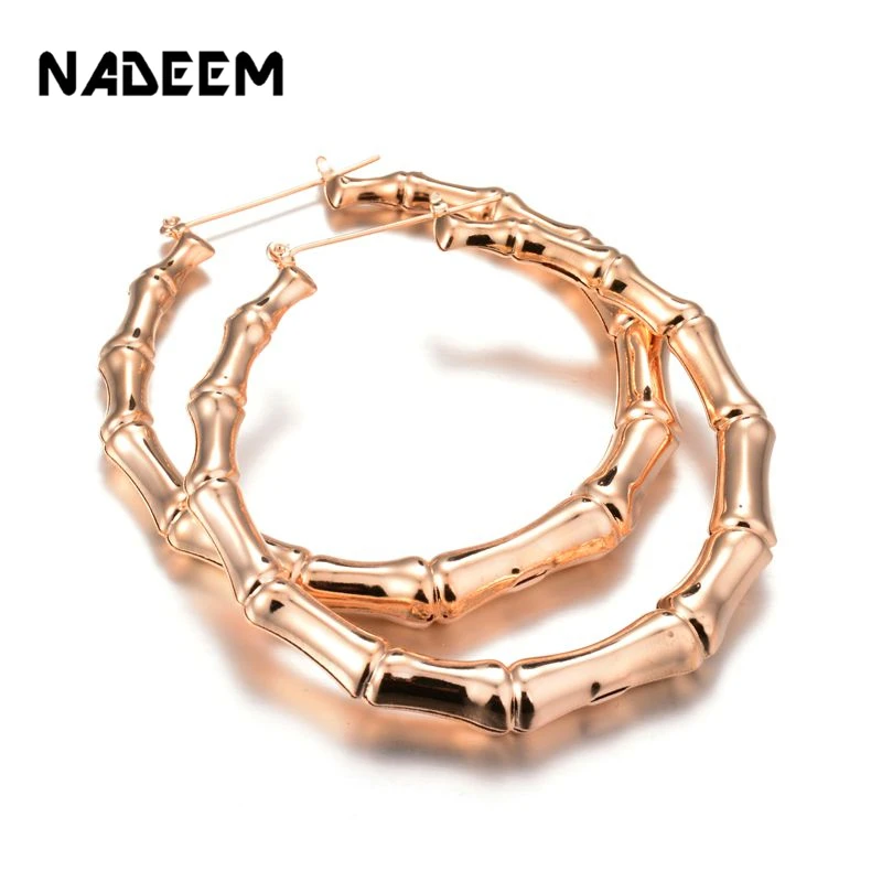 NADEEM Punk Gold Gold Round Stud Earrings Bamboo Design Big Circle Gothic Statement NightClub Earrings For Women Hip Hop Jewelry
NADEEM Punk Gold Gold Round Stud Earrings Bamboo Design Big Circle Gothic Statement NightClub Earrings For Women Hip Hop Jewelry