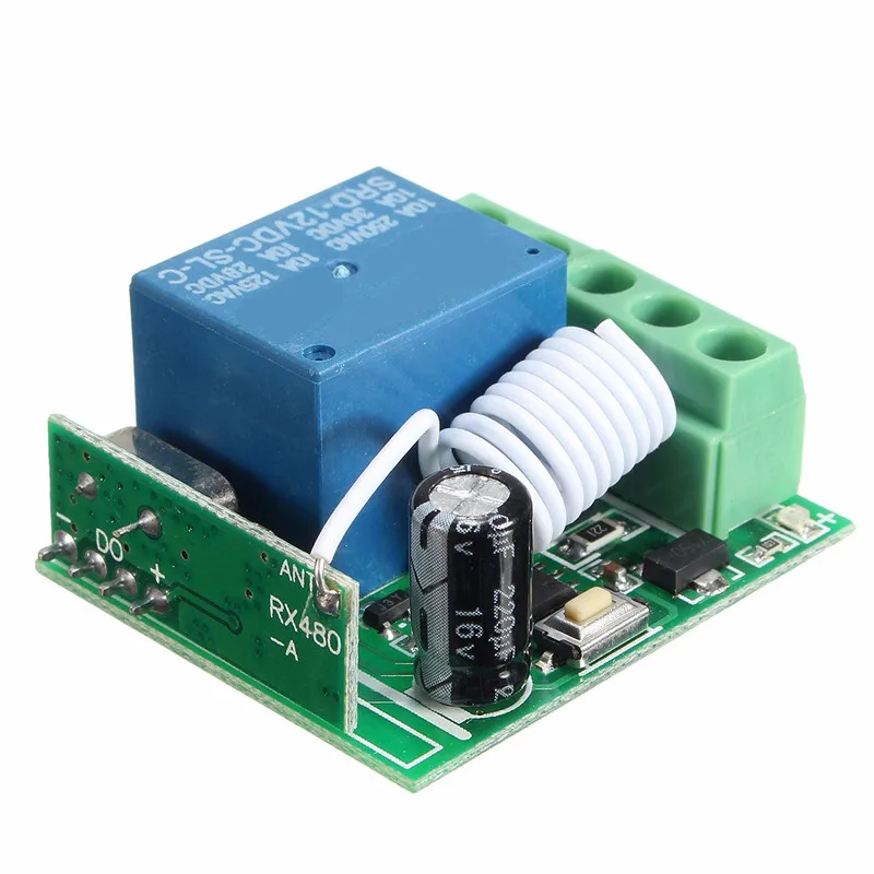 DC 12V 1 Ch 433MHz Wireless Relay RF Remote Control Switch Heterodyne Receiver Favorable Price Promotion
DC 12V 1 Ch 433MHz Wireless Relay RF Remote Control Switch Heterodyne Receiver Favorable Price Promotion