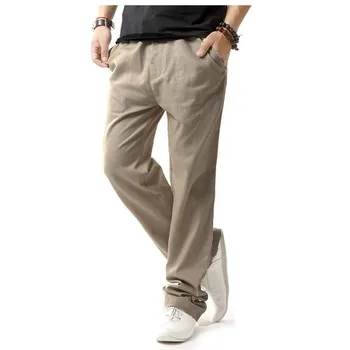 2016 Mens Linen Cotton Casual Trousers Summer Autumn Khaki Fahion Big Size Super Breathable Men Pants
2016 Mens Linen Cotton Casual Trousers Summer Autumn Khaki Fahion Big Size Super Breathable Men Pants