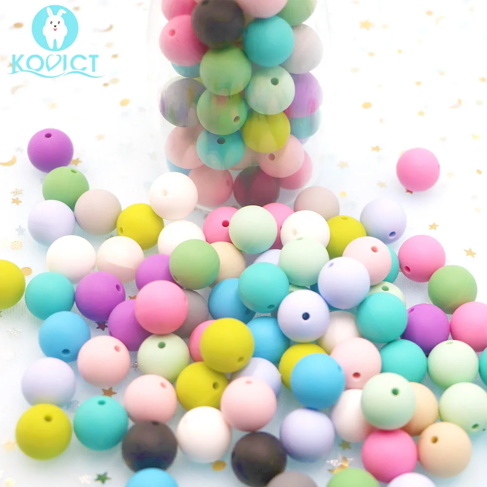 Kovict 50pcs optional 15mm Silicone round Beads rodent Diy For Necklace Chews Pacifier Chain Clips Beads Soft Texture Silicone
Kovict 50pcs optional 15mm Silicone round Beads rodent Diy For Necklace Chews Pacifier Chain Clips Beads Soft Texture Silicone