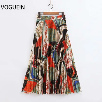 VOGUEIN New Womens Retro Ethnic Chains Floral Print A-Line Elastic Waist Pleated Maxi Skirt Wholesale
VOGUEIN New Womens Retro Ethnic Chains Floral Print A-Line Elastic Waist Pleated Maxi Skirt Wholesale
