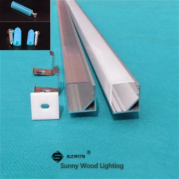 10pcs/lot 20inch 0.5m led profile for3528/5050/5630 strip,90degree corner aluminium profile with cover for led bar light AP-1616
10pcs/lot 20inch 0.5m led profile for3528/5050/5630 strip,90degree corner aluminium profile with cover for led bar light AP-1616