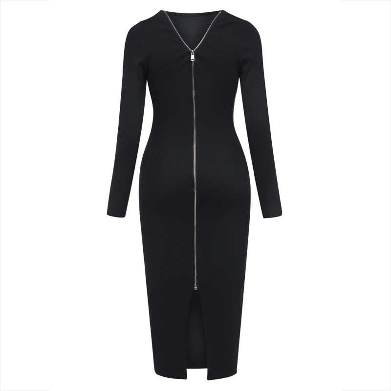 Young17 Spring Autumn Dress Women Club Black Backless Zipper Office Sexy Clothes Knitted Party Winter Fall Bodycon Ladies Dress
Young17 Spring Autumn Dress Women Club Black Backless Zipper Office Sexy Clothes Knitted Party Winter Fall Bodycon Ladies Dress