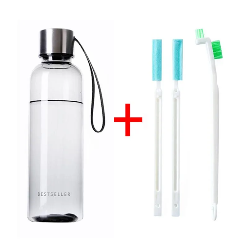 550ml Water Bottle / Cleaning Brushes Set Portable Travel Water Bottle Sports Milk Juice Container Plastic Water Bottle /Brushes
550ml Water Bottle / Cleaning Brushes Set Portable Travel Water Bottle Sports Milk Juice Container Plastic Water Bottle /Brushes