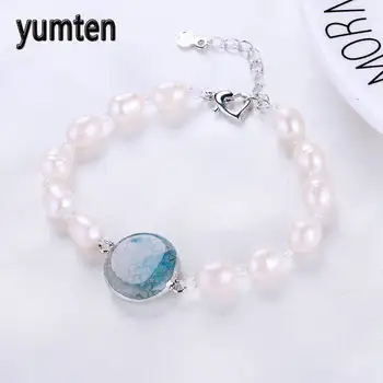 Pearl Bracelet Women Fine Jewelry Natural Stone Round Popcorn Crystal Silver Popular Accessories Slave Clasp Gift Bag
Pearl Bracelet Women Fine Jewelry Natural Stone Round Popcorn Crystal Silver Popular Accessories Slave Clasp Gift Bag