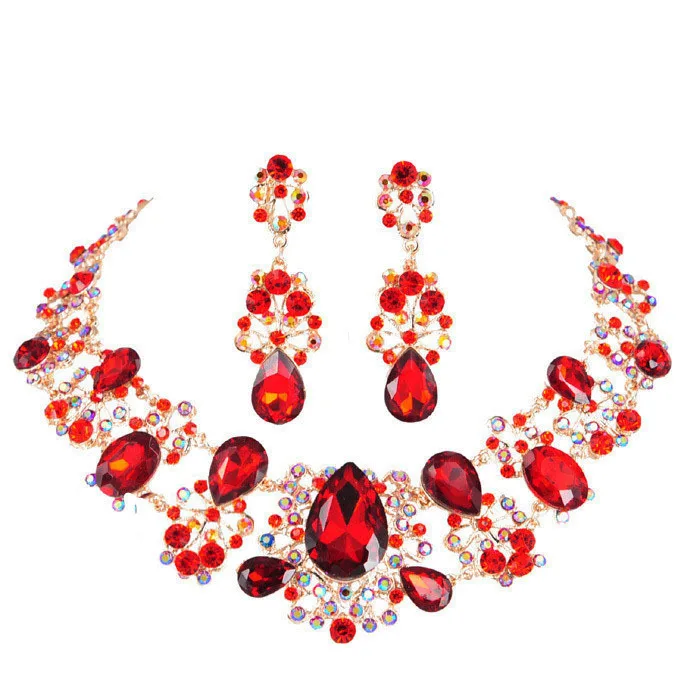 A031 Silver Plated Crystal Choker Necklaces earrings Jewelry Sets For Wedding Evening Party B20 ABC
A031 Silver Plated Crystal Choker Necklaces earrings Jewelry Sets For Wedding Evening Party B20 ABC