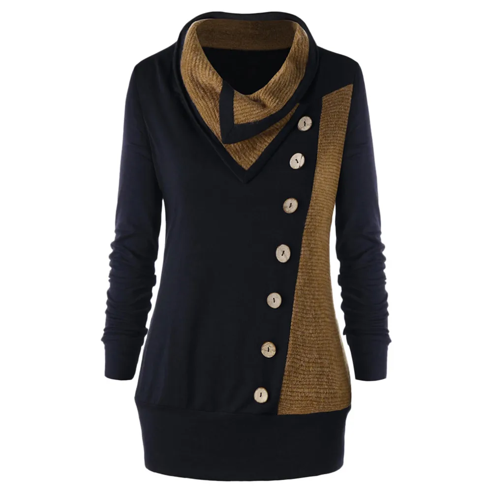 Sovalro Winter Warm Plus Size Heap Collar Tunic Sweatshirt With Buttons Color Patchwork Long Hoodies Casual Outwear Pullovers
Sovalro Winter Warm Plus Size Heap Collar Tunic Sweatshirt With Buttons Color Patchwork Long Hoodies Casual Outwear Pullovers