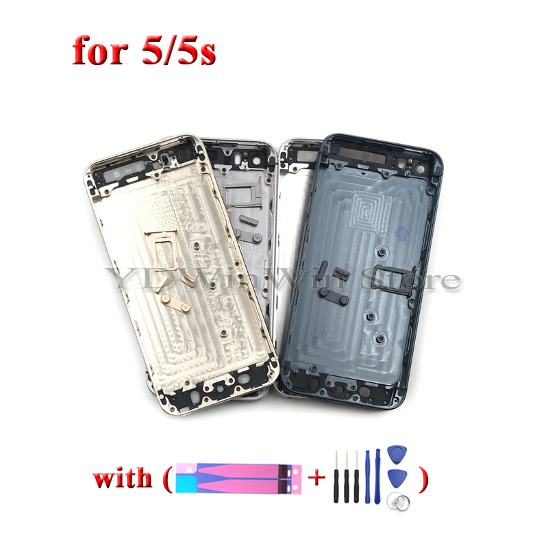 Back Housing Battery Cover Door Case for iPhone 5 5S Metal Middle Frame Chassis with Side Buttons Replacement
Back Housing Battery Cover Door Case for iPhone 5 5S Metal Middle Frame Chassis with Side Buttons Replacement