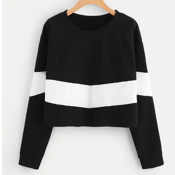 Fashion women sweatshirt long sleeve Splicing Round Neck Girl sweatshirt for women 2019 Female Blouse Tops sudadera mujer
Fashion women sweatshirt long sleeve Splicing Round Neck Girl sweatshirt for women 2019 Female Blouse Tops sudadera mujer