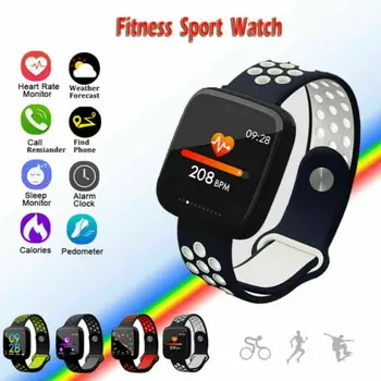 Waterproof Smart Sport Watch Heart Rate Monitor Blood Pressure Fitness Tracker Unisex Fashion Smart Watches
Waterproof Smart Sport Watch Heart Rate Monitor Blood Pressure Fitness Tracker Unisex Fashion Smart Watches