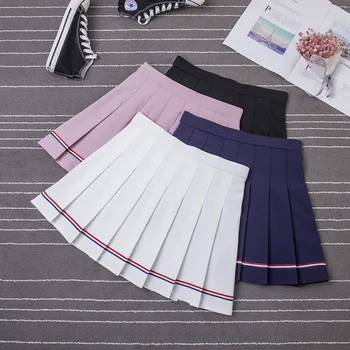 S-XXL High Waist A-Line Women Skirt Sweet Hit Color Student Pleated Skirt Elastic Waist Stiped Safety Pants Girls Mini Skirt
S-XXL High Waist A-Line Women Skirt Sweet Hit Color Student Pleated Skirt Elastic Waist Stiped Safety Pants Girls Mini Skirt
