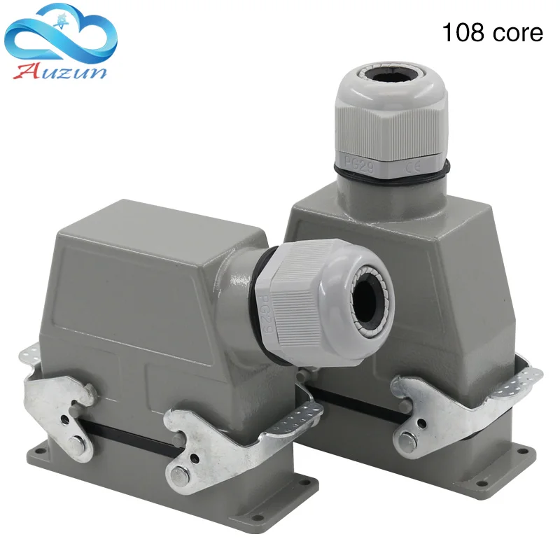 Heavy-duty connector 108 core cold compression rectangular air plug HDC-HDD-108 industrial waterproof socket 10A.
Heavy-duty connector 108 core cold compression rectangular air plug HDC-HDD-108 industrial waterproof socket 10A.