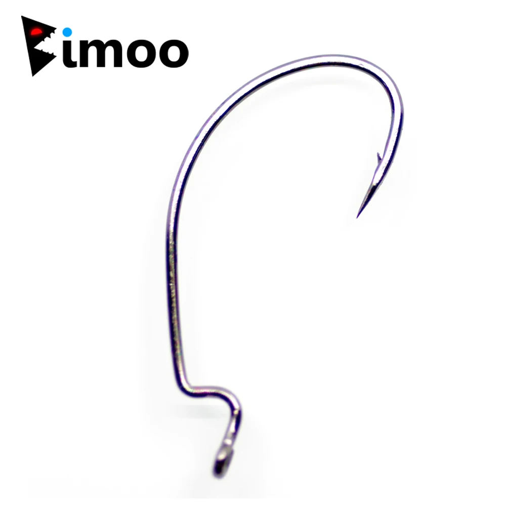 Bimoo 50PCS Black Sharp Bleeding Bait Wide Gap Wrom Hooks Carolina/Texas Rig Hooks for Soft Plastic Lure Bass Fishing Fishhook
Bimoo 50PCS Black Sharp Bleeding Bait Wide Gap Wrom Hooks Carolina/Texas Rig Hooks for Soft Plastic Lure Bass Fishing Fishhook