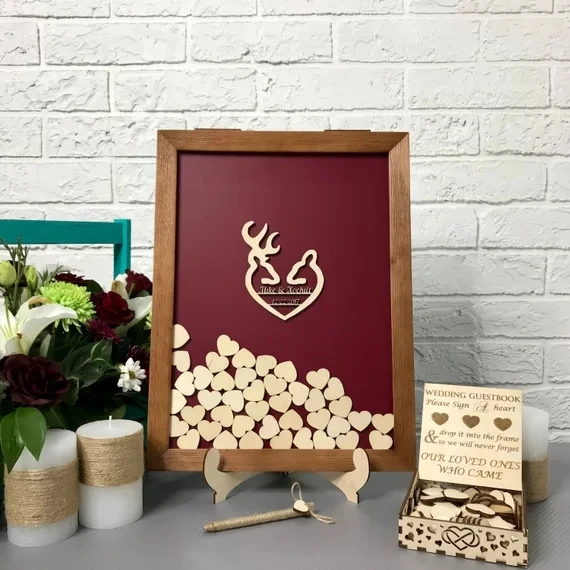 personalised brown deer antler wooden wedding engraved guestbooks Alternative wishes Drop box signature guest books decorations
personalised brown deer antler wooden wedding engraved guestbooks Alternative wishes Drop box signature guest books decorations