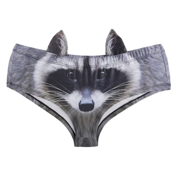 Gray Raccoon 3D Cute Print Ears Women Underwear Interesting Panties For Lady Hot Sexy Female Lingerie Thongs Briefs
Gray Raccoon 3D Cute Print Ears Women Underwear Interesting Panties For Lady Hot Sexy Female Lingerie Thongs Briefs